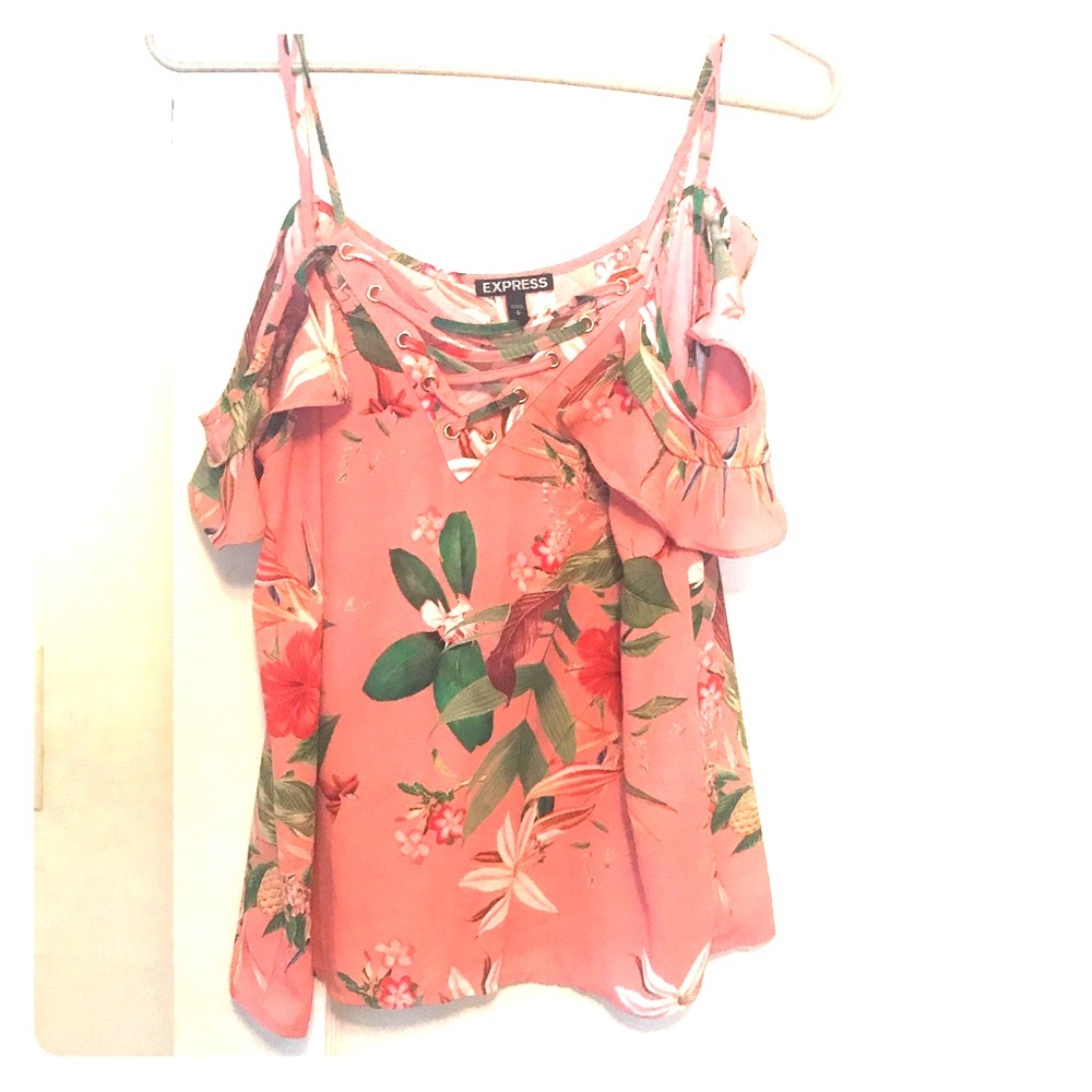 Express floral off the shoulder top